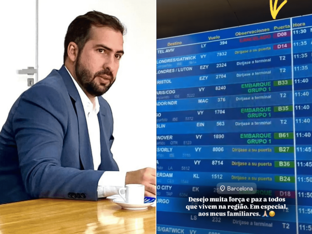 Bombardeio interrompe viagem do Prefeito de São Vicente a Israel