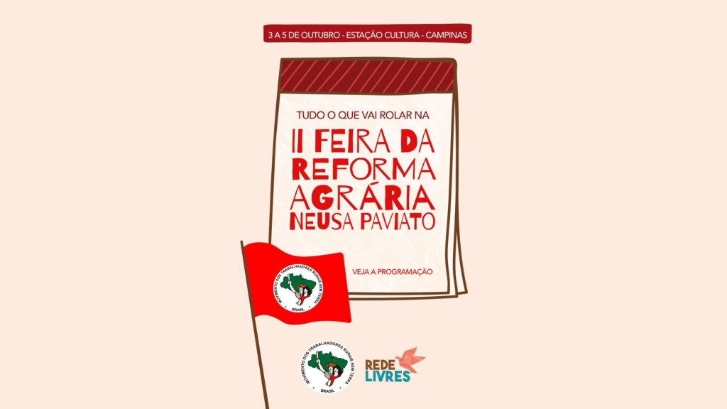MST e Rede Livres promovem II Feira da Reforma Agrária em Campinas