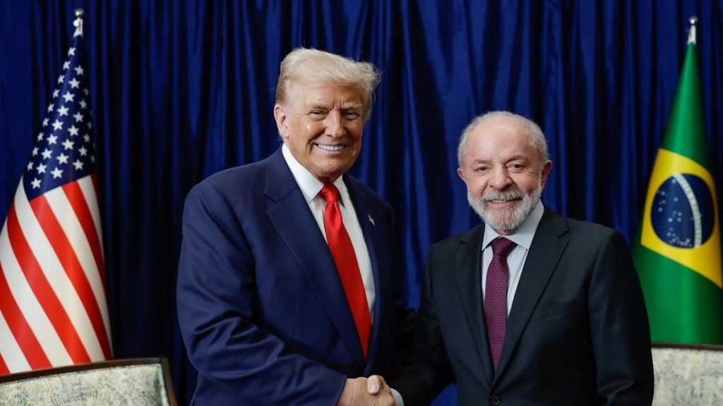 Foto de Lula e Trump batem recorde de engajamento nas redes
