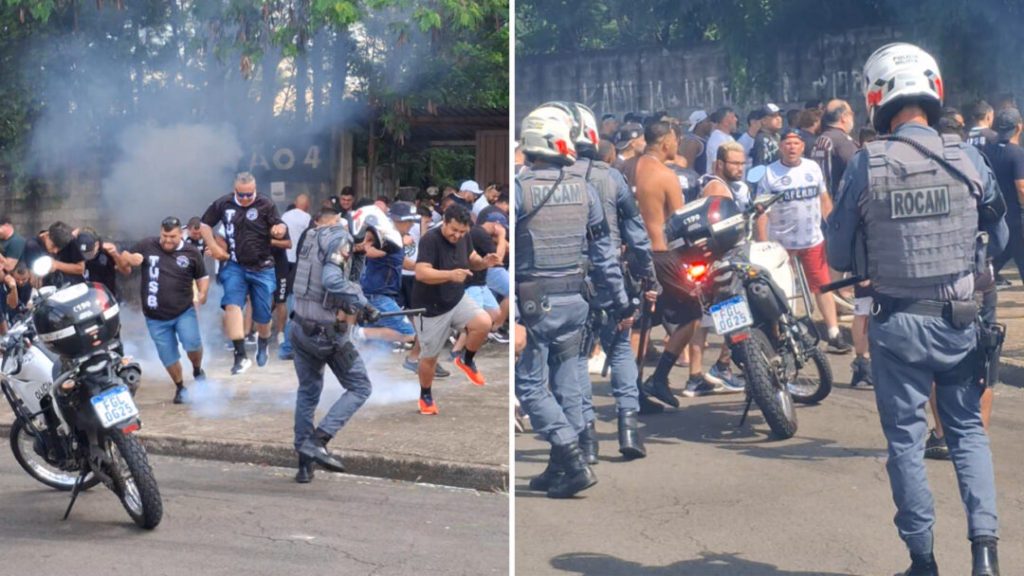 Polícia Civil investiga rojões colocados próximos à entrada da torcida do União Barbarense no Décio Vitta durante o Dérbi 104